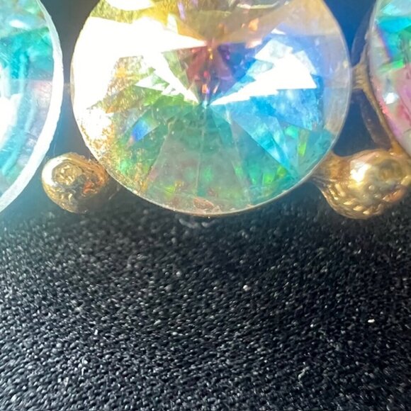 Vintage Weiss Aurora Borealis Rhinestone Brooch – Mid-Century Sparkle - Picture 11 of 17